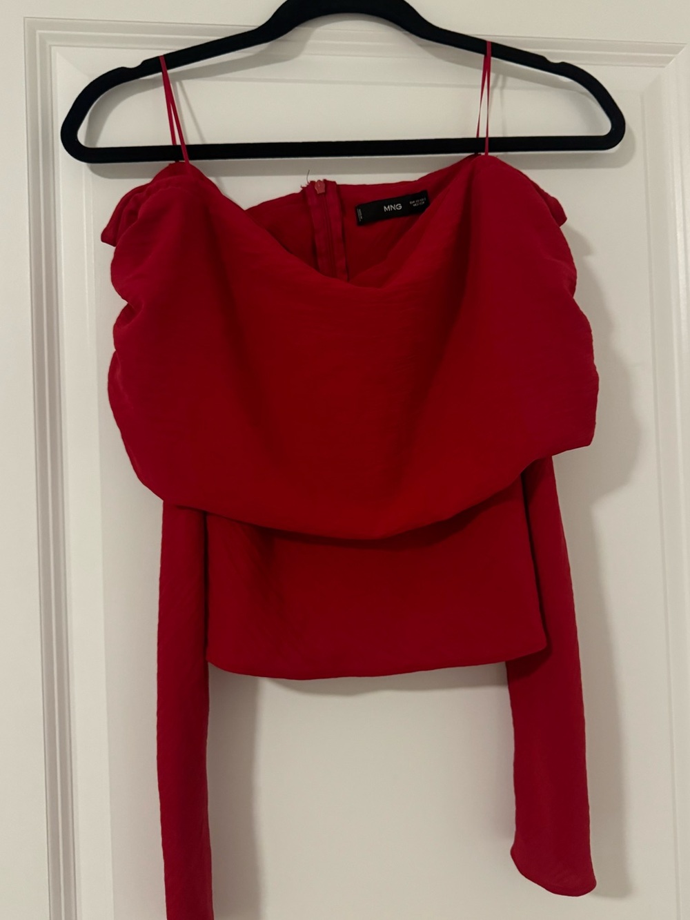 Mango Red Off Shoulder Top